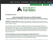 Tablet Screenshot of oftr.ca